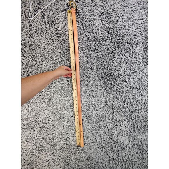 BELT Snake Skin Scaled Reptile Peach Pink Gold Buckle Quiet Luxury Western Rodeo - Picture 8 of 13